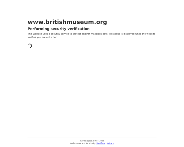 Screenshot of the The British Museum's Website website