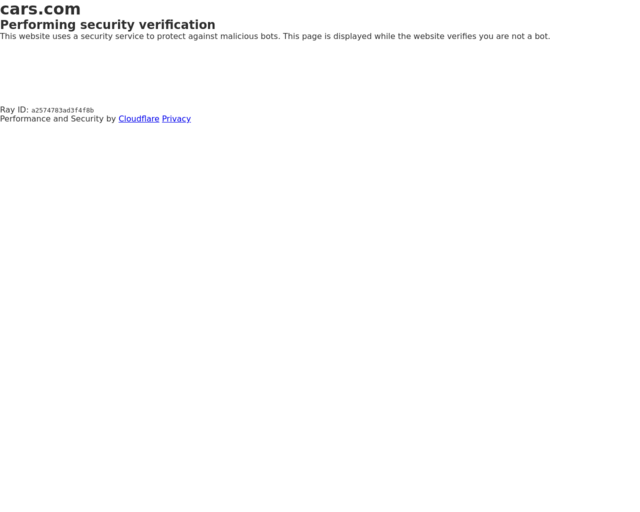 Screenshot of the Cars.com website