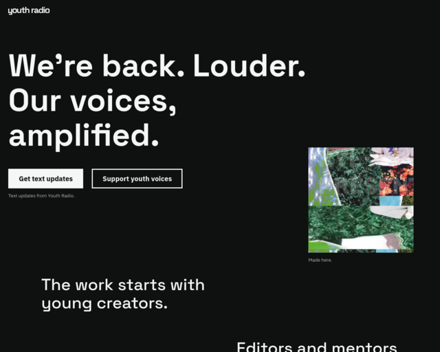 Screenshot of the Quality sound with you phone website