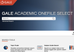 Gale Academic OneFile Select with Subject Collections