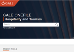 Gale OneFile: Hospitality and Tourism